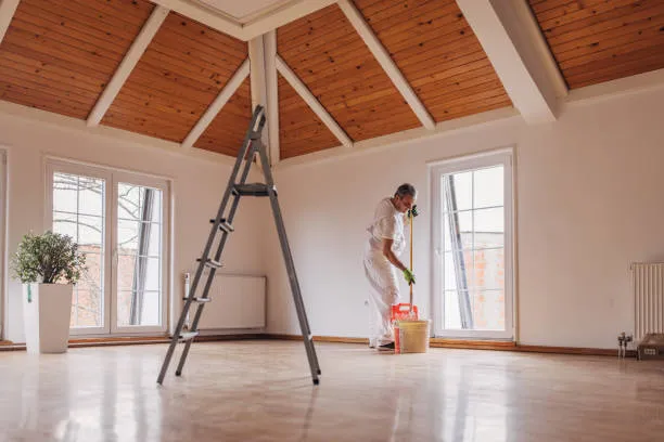 A Classic Touch Painting professional completing detailed painting work at a Deltona, FL home. House Painting near me
